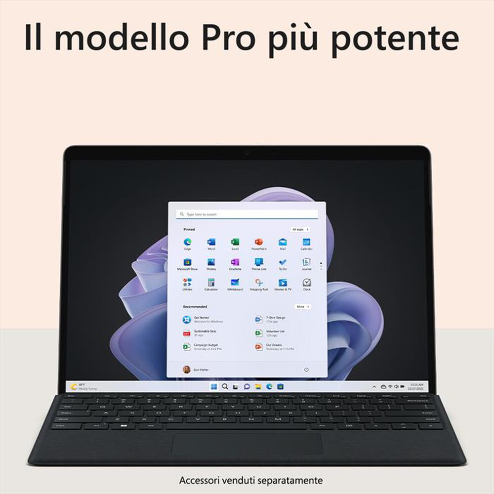 "MICROSOFT - Notebook SURFACE PRO 9 - 13\" - 8GB - 256GB-Graphite"