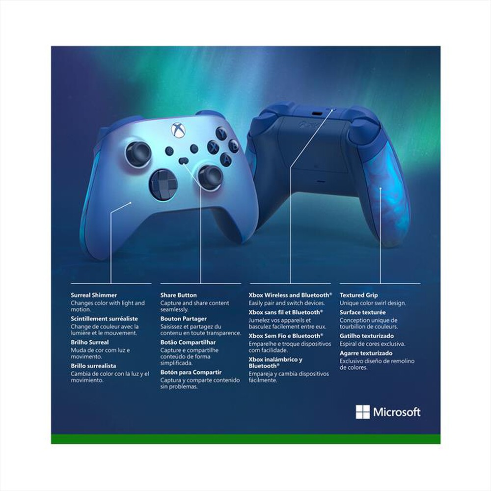 Immagine del prodotto MICROSOFT - XBOX WIRELESS CONTROLLER SPECIAL EDITION-Aqua Shift