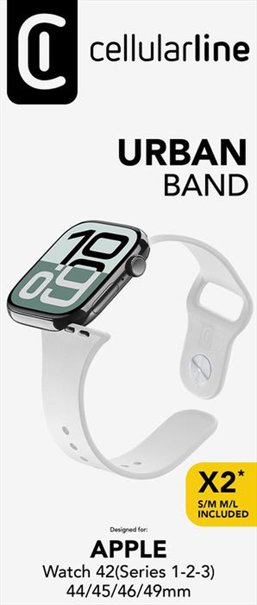 Immagine del prodotto CELLULARLINE - URBANAPPWATCH4244W-Bianco