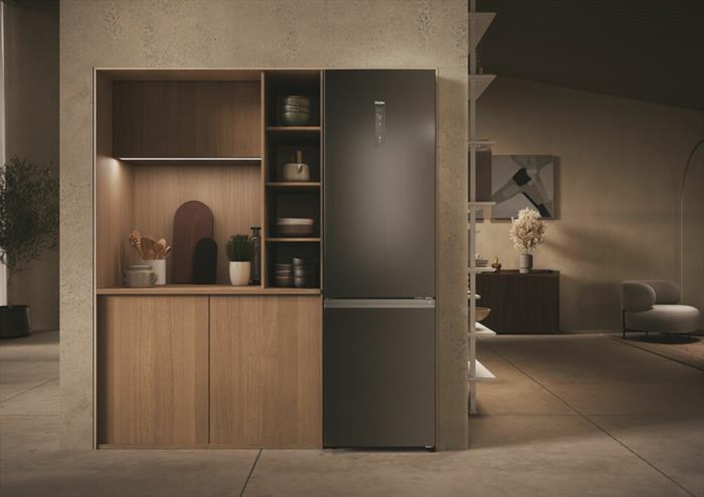 "HAIER - Frigorifero combinato HDPW3620DNPD Classe D 406 lt-Acciaio inossidabile"