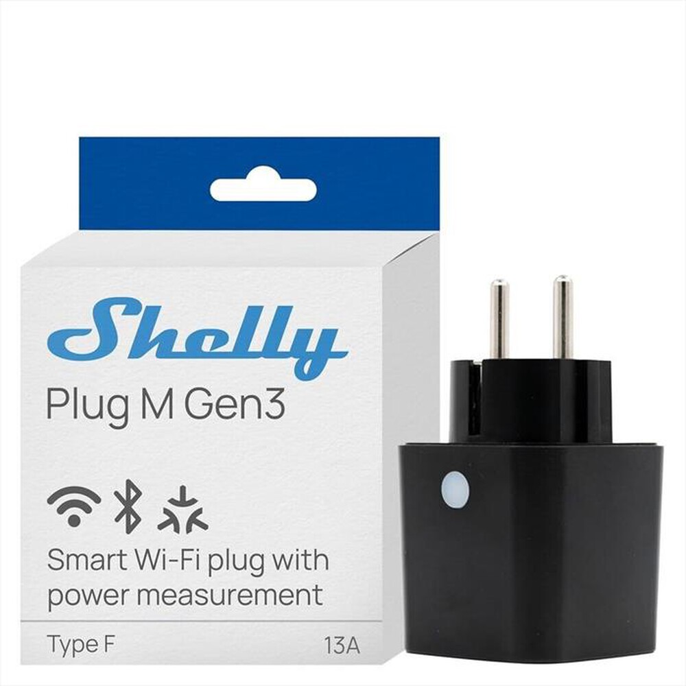 SHELLY - Presa Intelligente WiFi PLUG M GEN3 SHELLY-Nero