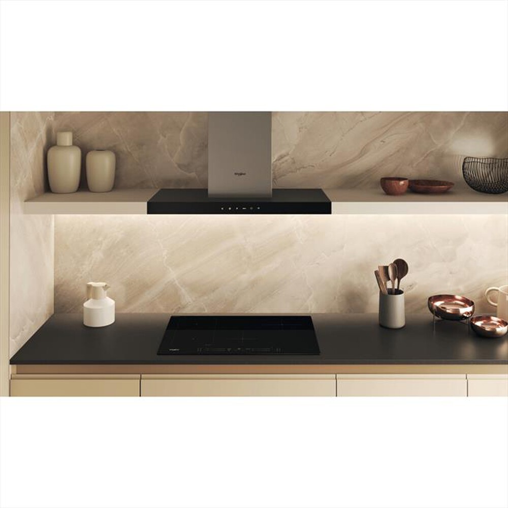 "WHIRLPOOL - Piano induzione CLEANPROTECT WL S2177 CPNE 77 cm-Nero"