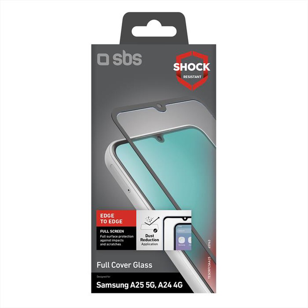 "SBS - Screen protector TESCRFCSAA25 Samsung A25/A24 4G-Nero"