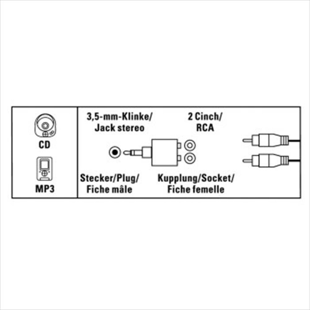 Immagine del prodotto HAMA - 39122376 Adattatore 2 RCA-NERO