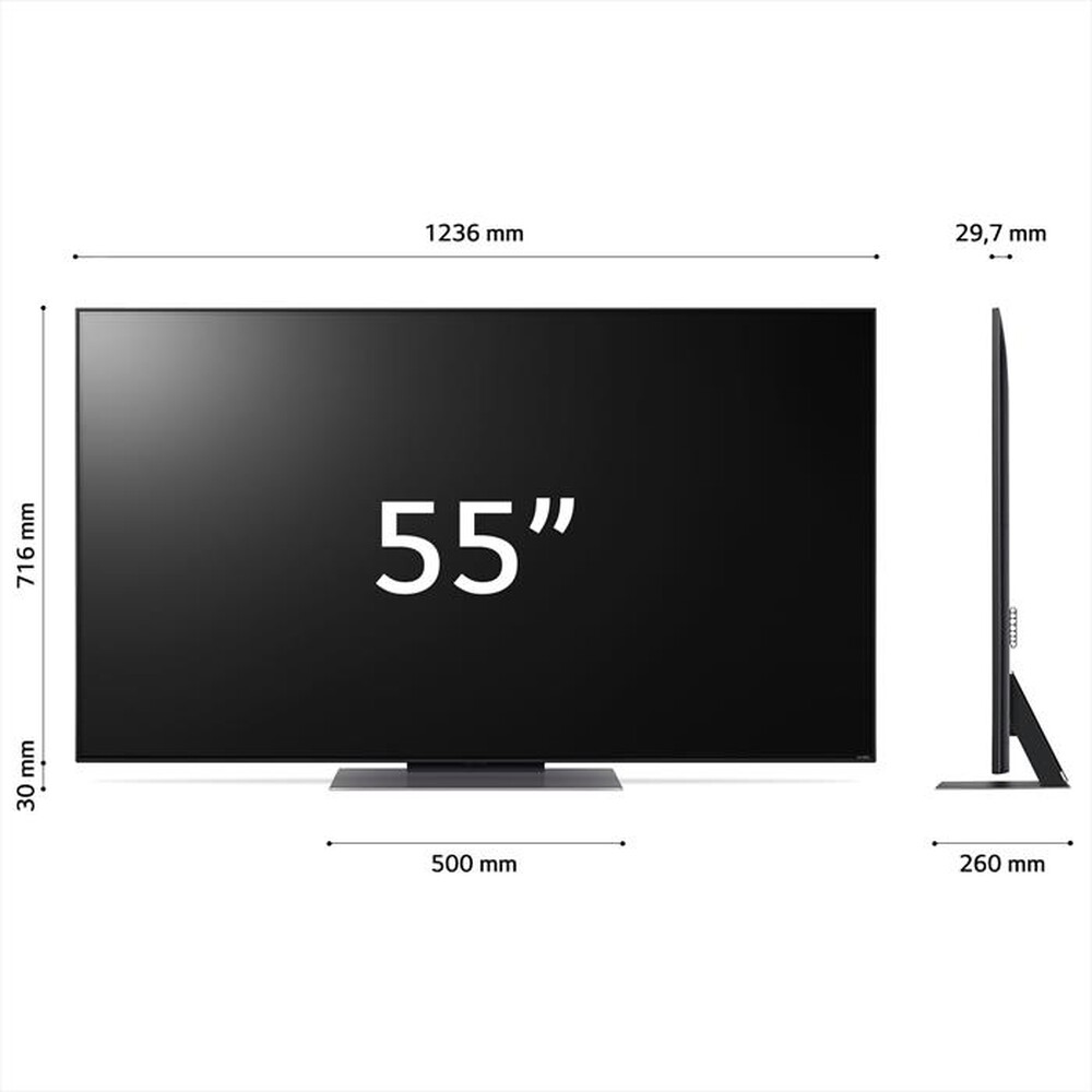 "LG - Smart TV MINI LED UHD 4K 55\" 55QNED826RE-Nero"