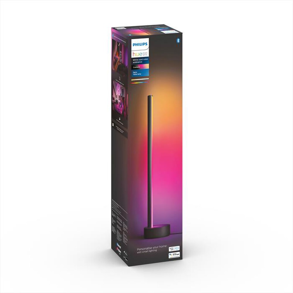 "PHILIPS - HUE GRADIENT SIGNE LAMPADA TAVOLO NERA-Multicolore"