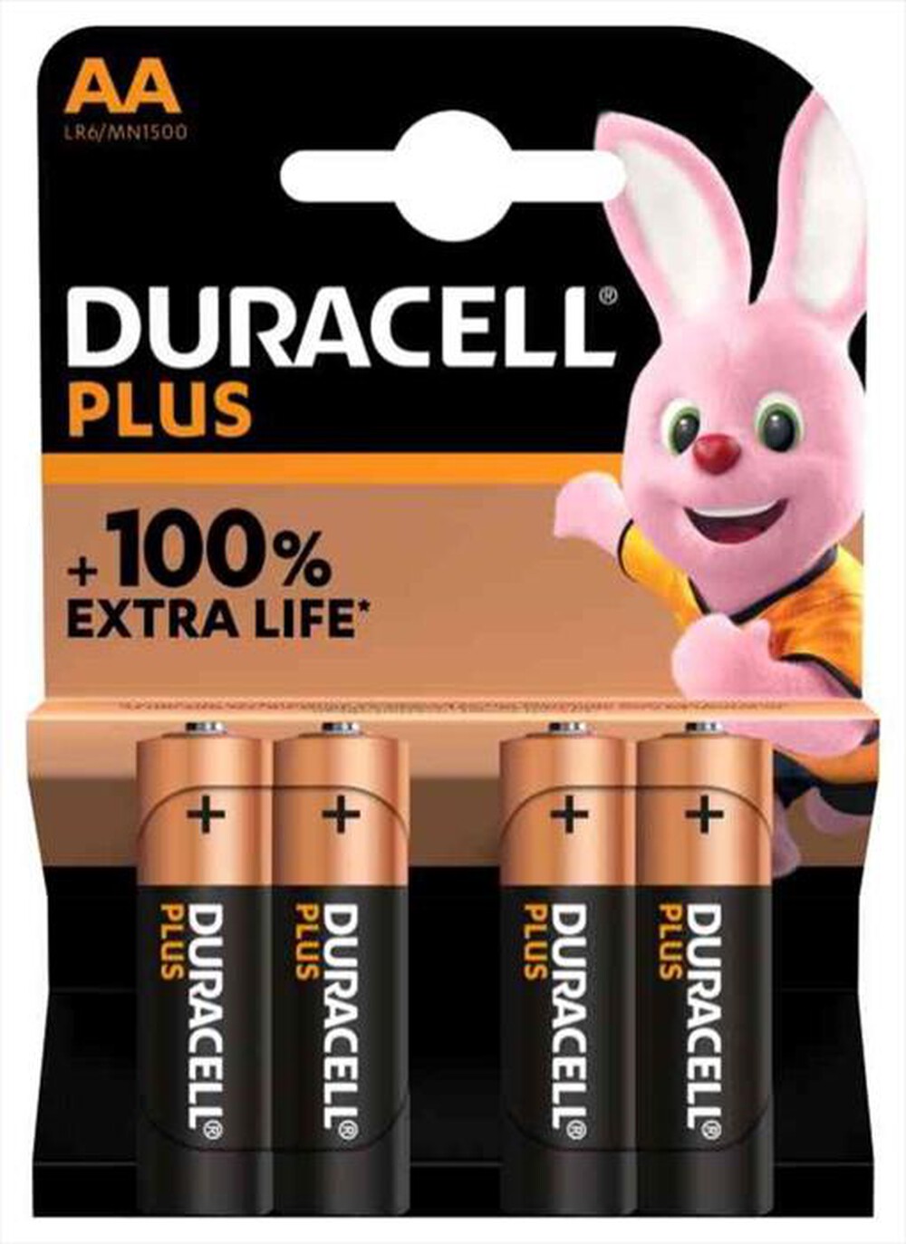 "DURACELL - DURACELL PLUS 100 STILO 4 PEZZI BLISTER MN1500"