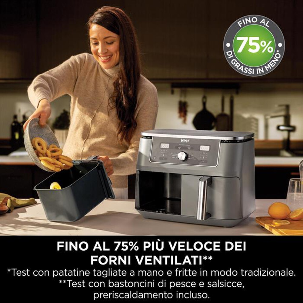 Immagine del prodotto NINJA - Friggitrice ad aria AIR FRYER MAX DUALZONE 6-IN-1-Nero / Alluminio