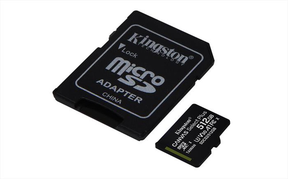 Immagine del prodotto KINGSTON - Supporto Micro SDXC 512 GB SDCS2/512GB-black
