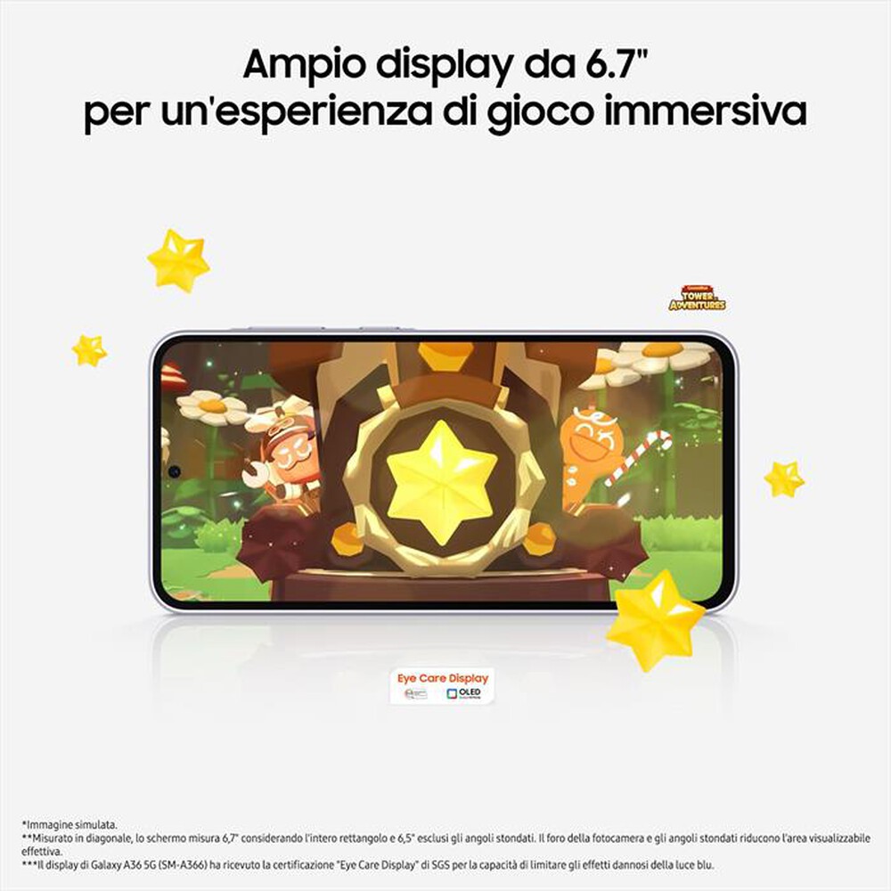 Immagine del prodotto SAMSUNG - Smartphone Galaxy A36 5G 256GB-Awesome Lime