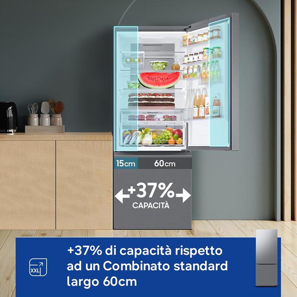 Immagine del prodotto SAMSUNG - Frigorifero combinato RB53DG706CS9EF ClasseC 538lt-Metal Inox