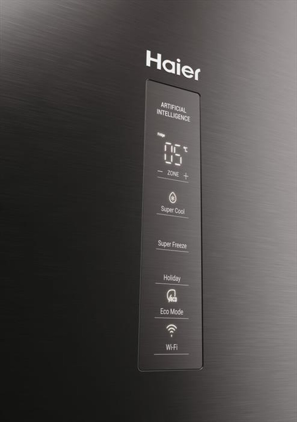 "HAIER - Frigorifero combinato HDPW5620ANPD Classe A 409 lt-Platino"
