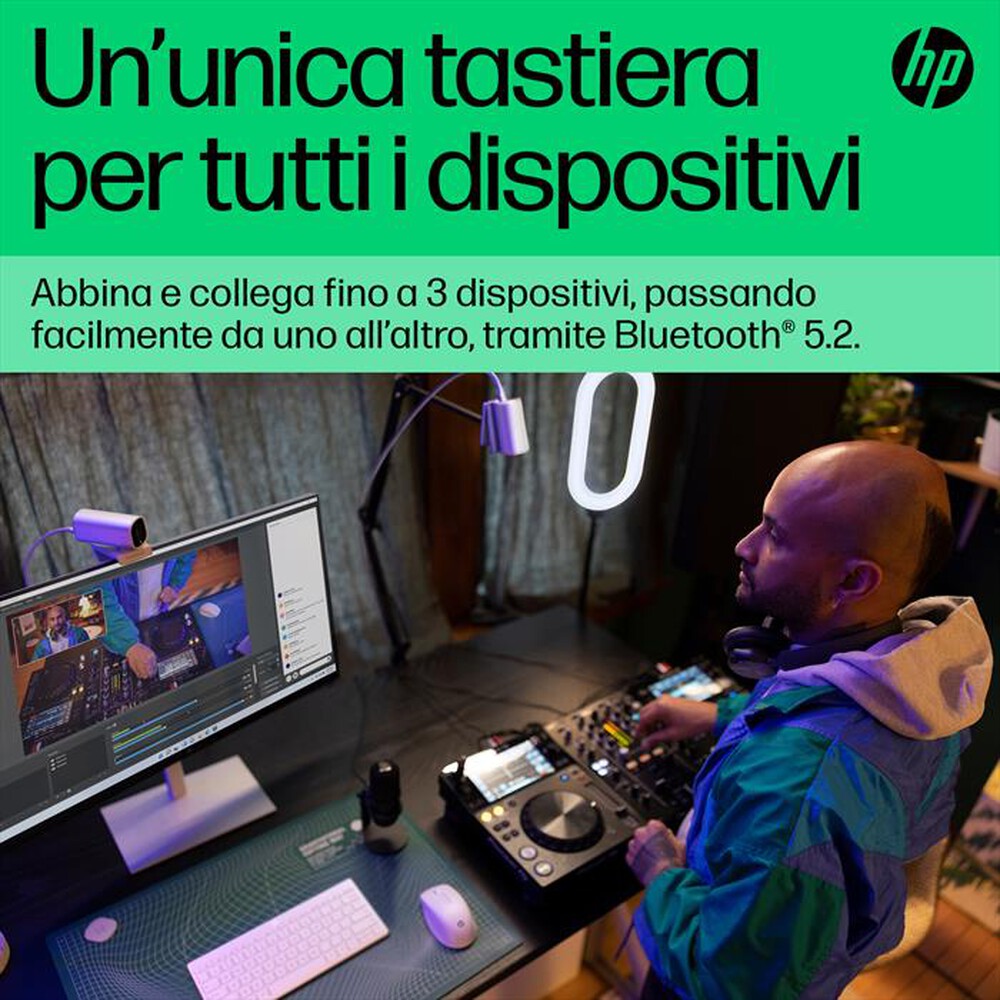 "HP - TASTIERA BLUETOOTH COMPATTA 350-Bianca"