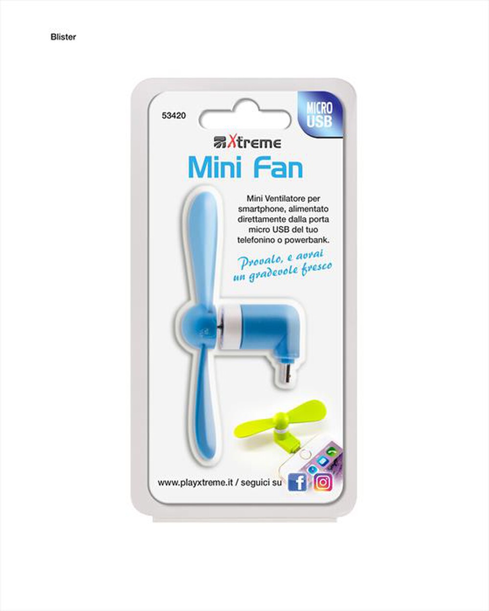 "XTREME - MINI FAN PER SMARTPHONE"