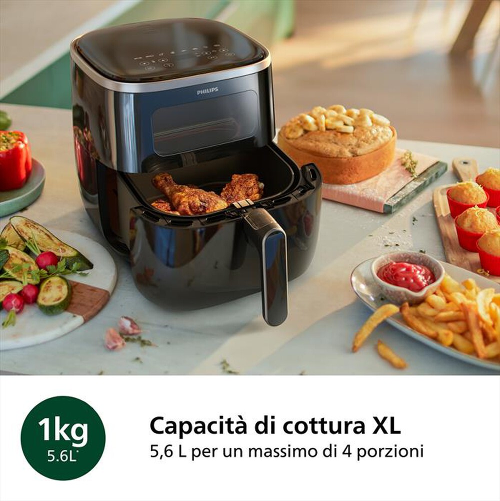 Immagine del prodotto PHILIPS - FRIGGITRICE AIRFRYER SERIE 3000 DA 5.6L HD9257/90-Nero