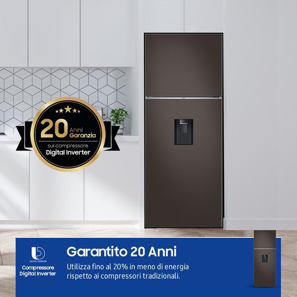 "SAMSUNG - Frigorifero 2 porte RT47CB6736C2ES Classe E 462 lt-Cotta Charcoal"