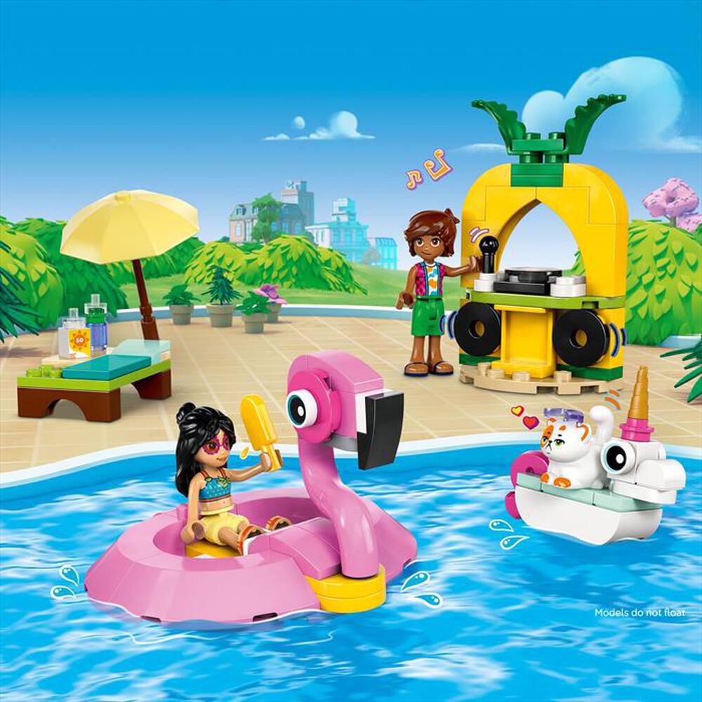 "LEGO - POOL PARTY CON UNICORNO E FENICOTTERO-,"