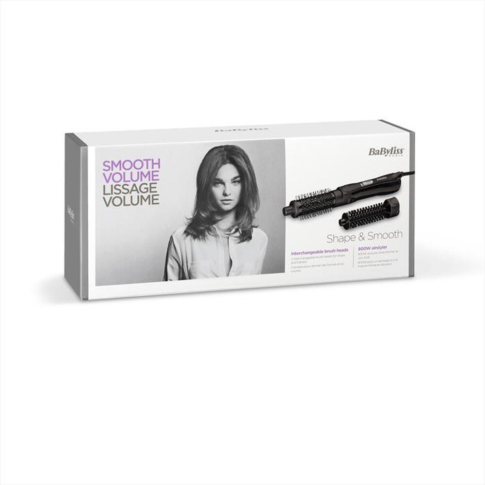 "BABYLISS - Spazzola arriccia capelli AS82E-Nero"