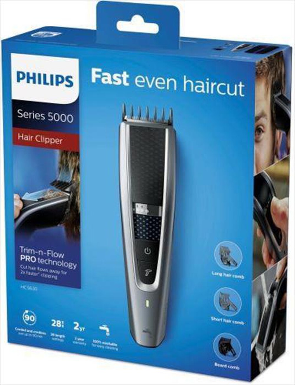 "PHILIPS - HC5630/15-Nero/Argento"