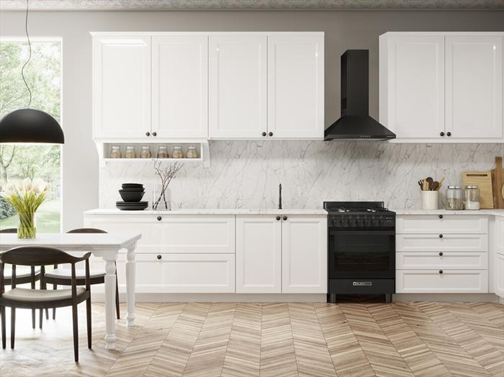 "GLEM GAS - Cucina SA66TMBK Classe A-Nero Carbone"