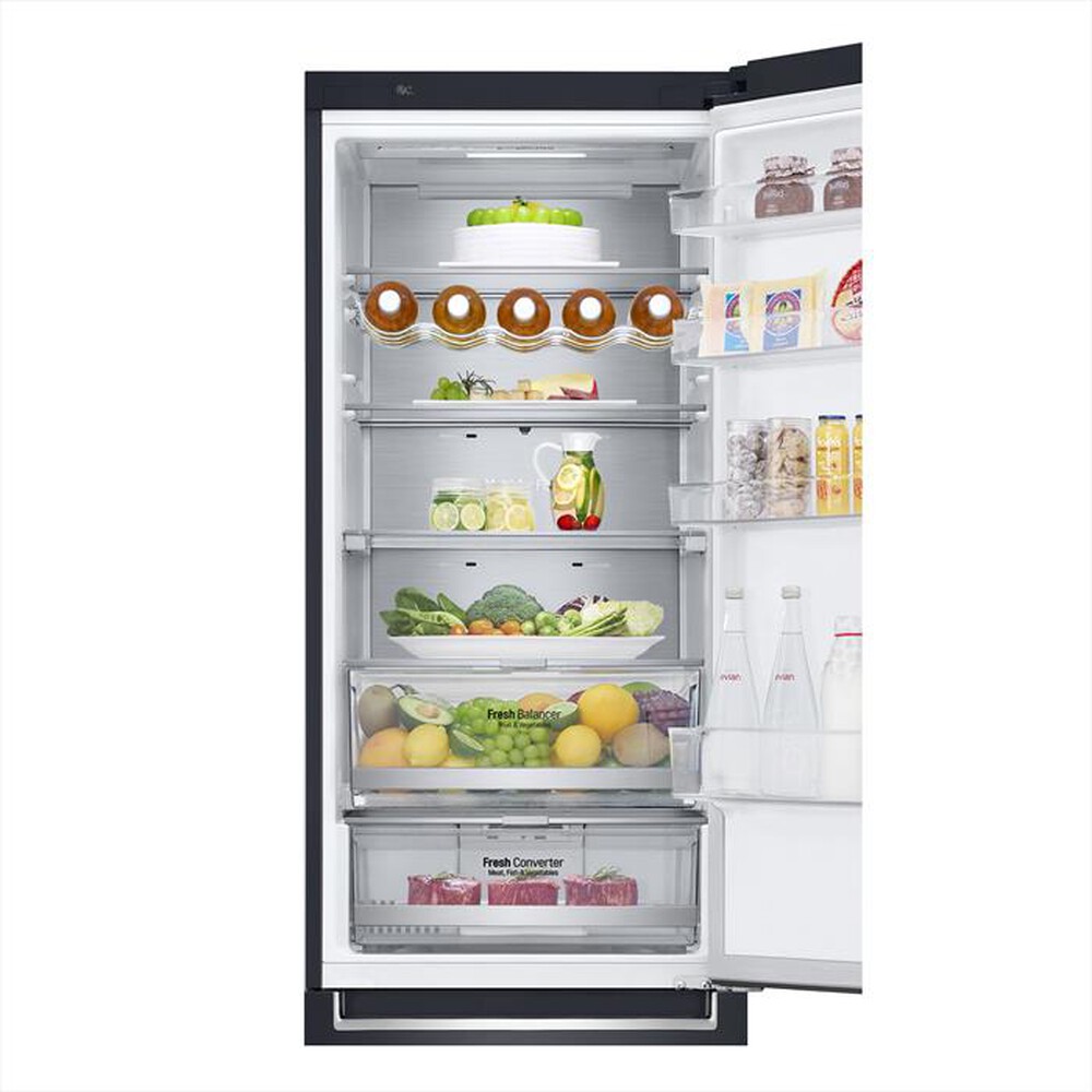 "LG - Frigorifero combinato GBB92MCABP Classe B 419lt-MATTE BLACK"
