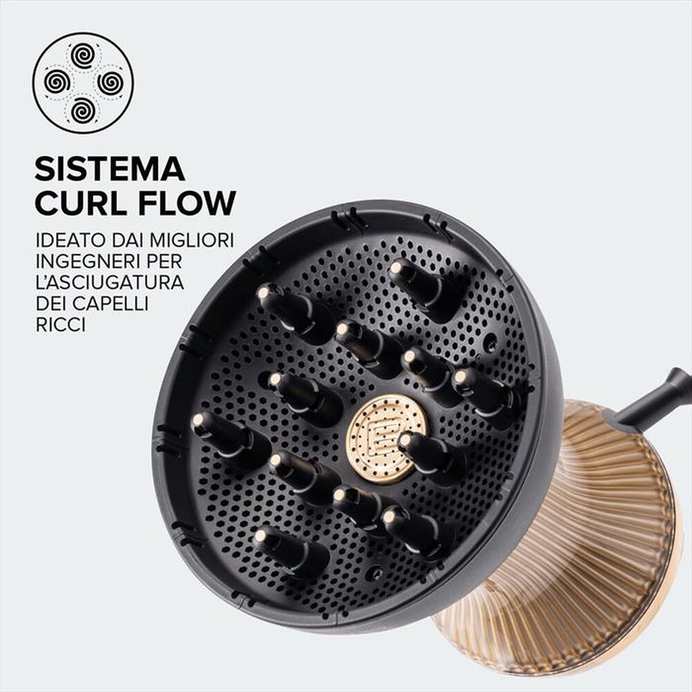 "IMETEC - DIFFUSORE ARIA CALDA DIFFON SUPREME 11824-Nero - Glam Gold"