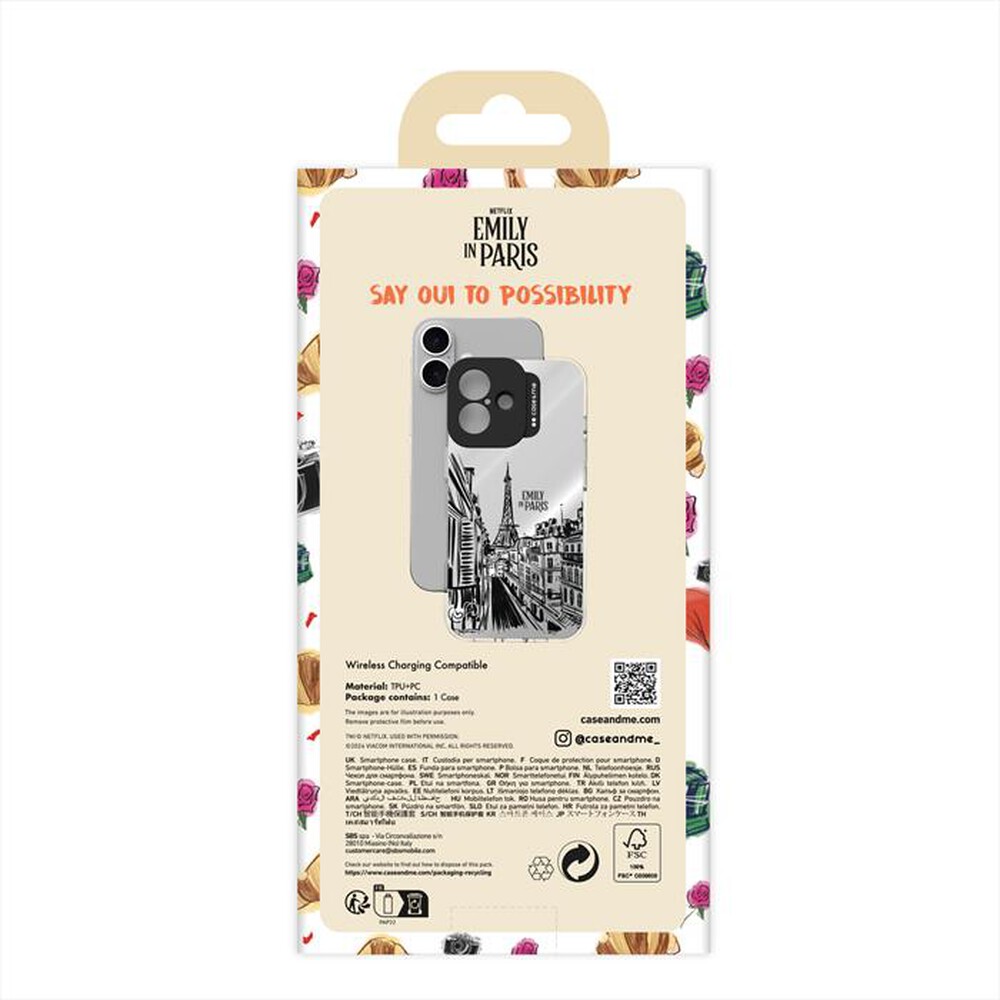 "CASEME - Cover Magsafe CMEMIPCOVMIP16612 iPhone 16-Eiffel"