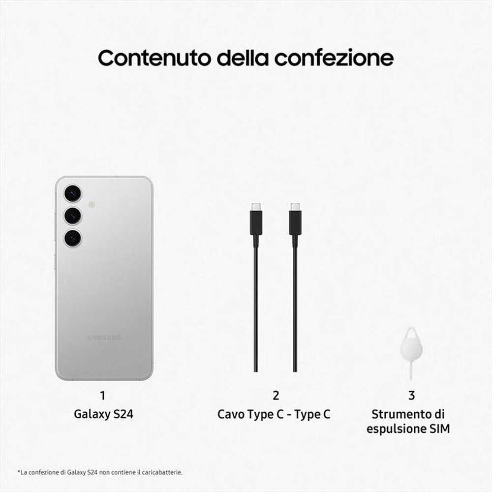 Immagine del prodotto SAMSUNG - GALAXY S24 256GB-Marble Gray