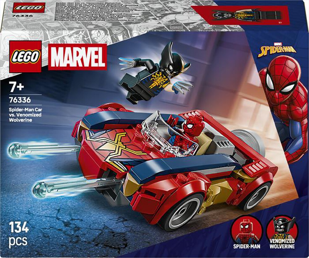 Immagine del prodotto LEGO - MARVEL AUTO SPIDERMAN VS VENOMIZED WOLVERINE 76336-Multicolore