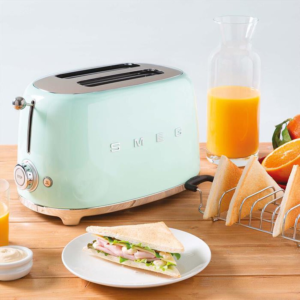 "SMEG - Tostapane 50's Style  2x2 fette – TSF01PGEU-verde pastello"