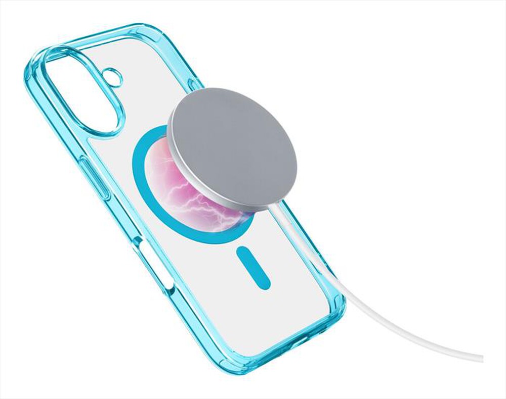 "CELLULARLINE - Cover case ICONIC MAG per iPhone 16-Blue"