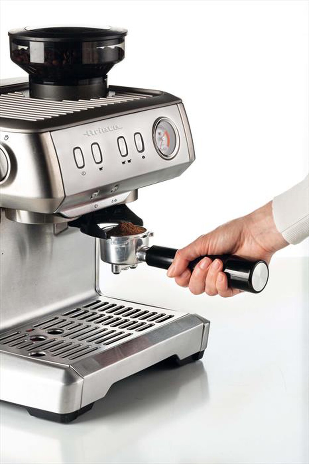 "ARIETE - Espresso in Acciaio Inox - 1313/10-Inox"