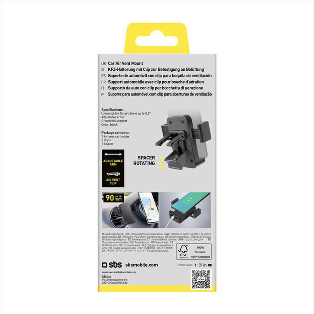 Immagine del prodotto SBS - Supporto universale da auto Freeway-Satinato