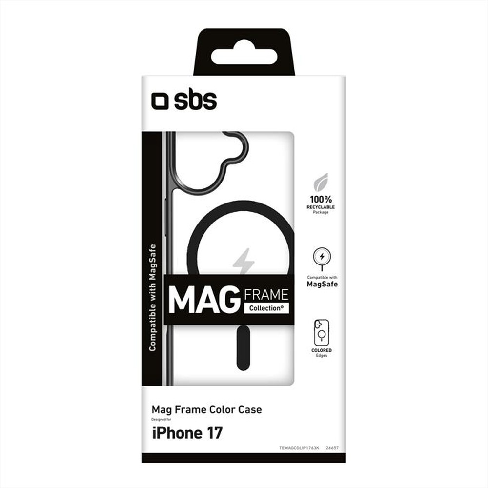 Immagine del prodotto SBS - Cover Mag Frame per iPhone 17-Nero