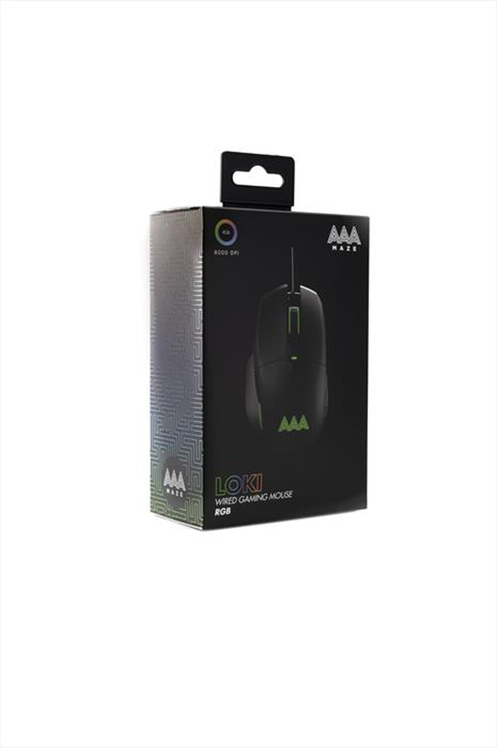 "AAAMAZE - MOUSE GAMING LOKY CON FILO-Nero"