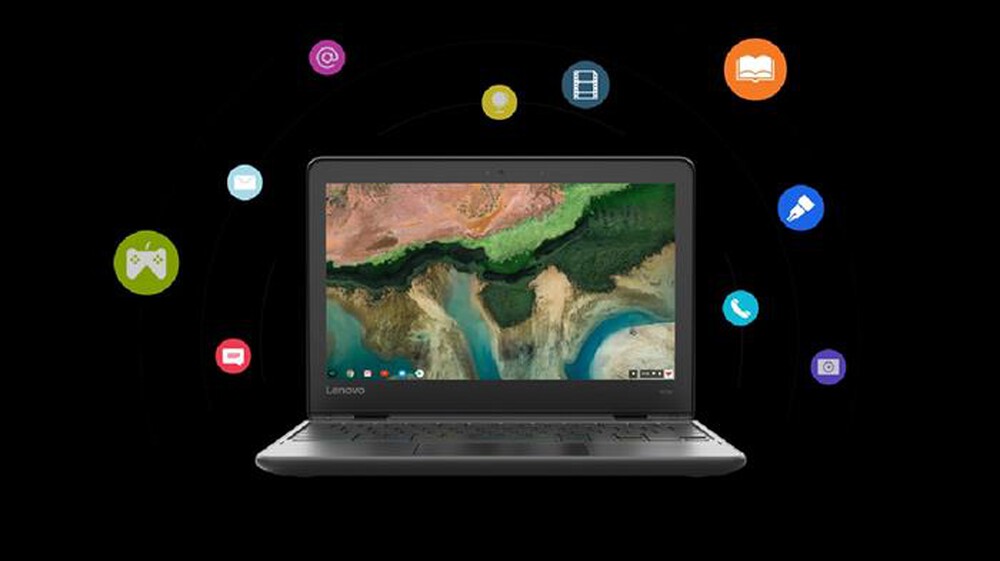 "LENOVO - 300E CHROMEBOOK 2ND GEN AST-Black"