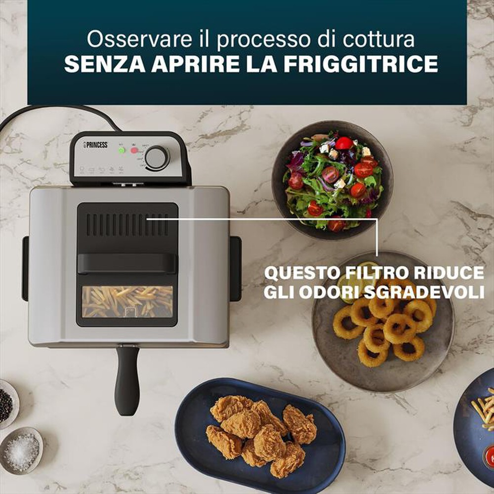 "PRINCESS - FRIGGITRICE 5L ACCIAIO-Acciaio"