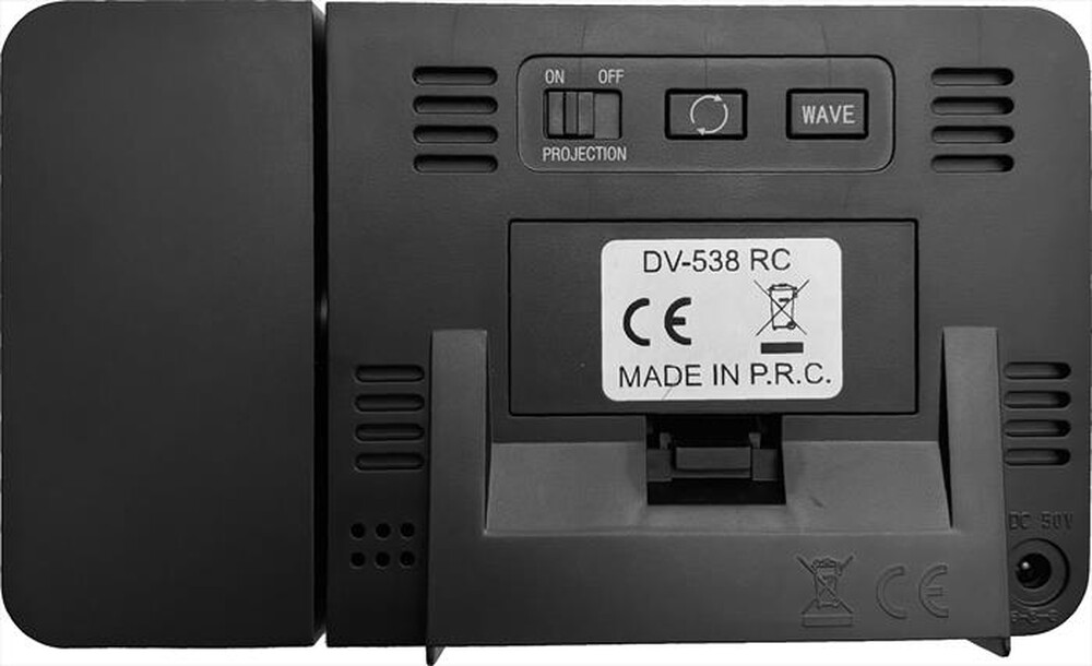 Immagine del prodotto EUROPA TECHNOLOGY - Sveglia digitale con proiezione DV-538 RC-Nero