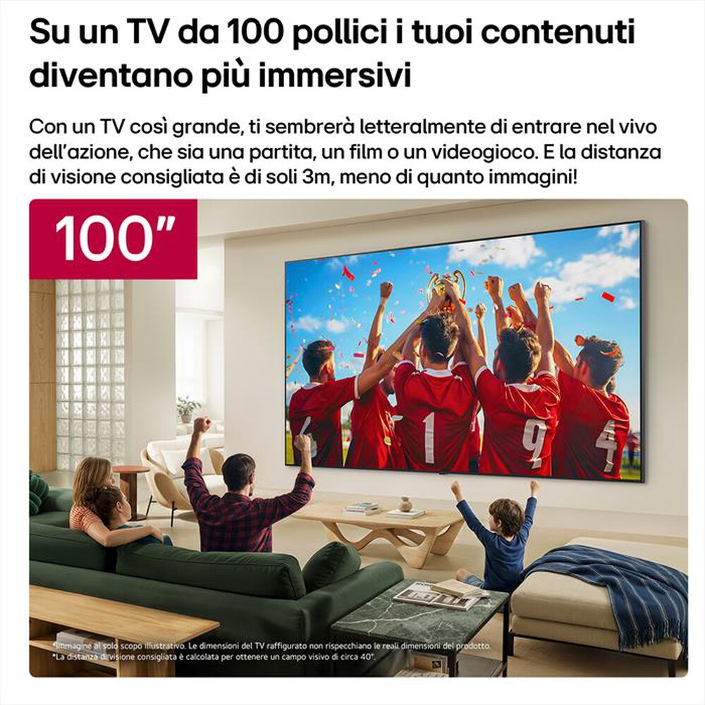 Immagine del prodotto LG - Smart TV QNED EVO AI MINILED 4K 100" 100QNED87B6-Charcoal Black