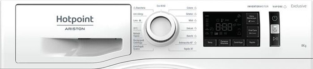 "HOTPOINT ARISTON - Lavatrice EU NR328G WW IT N 8 Kg Classe D"