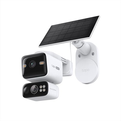 TP-LINK - SOLAR-POWERED DUAL-LENS PAN/TILT SECURITY CAMERA K-Bianco
