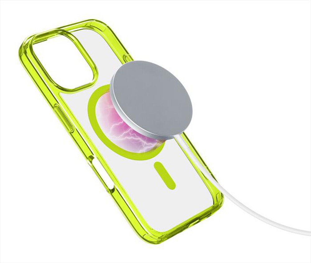 CELLULARLINE - Cover case ICONIC MAG per iPhone 16 Pro-Lime
