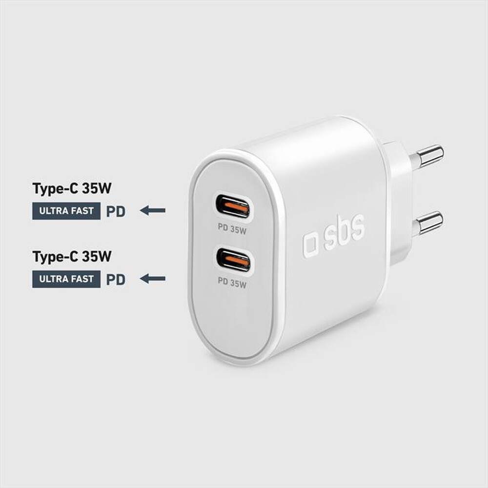 Immagine del prodotto SBS - Carica batterie TETR2CPD35W-Bianco