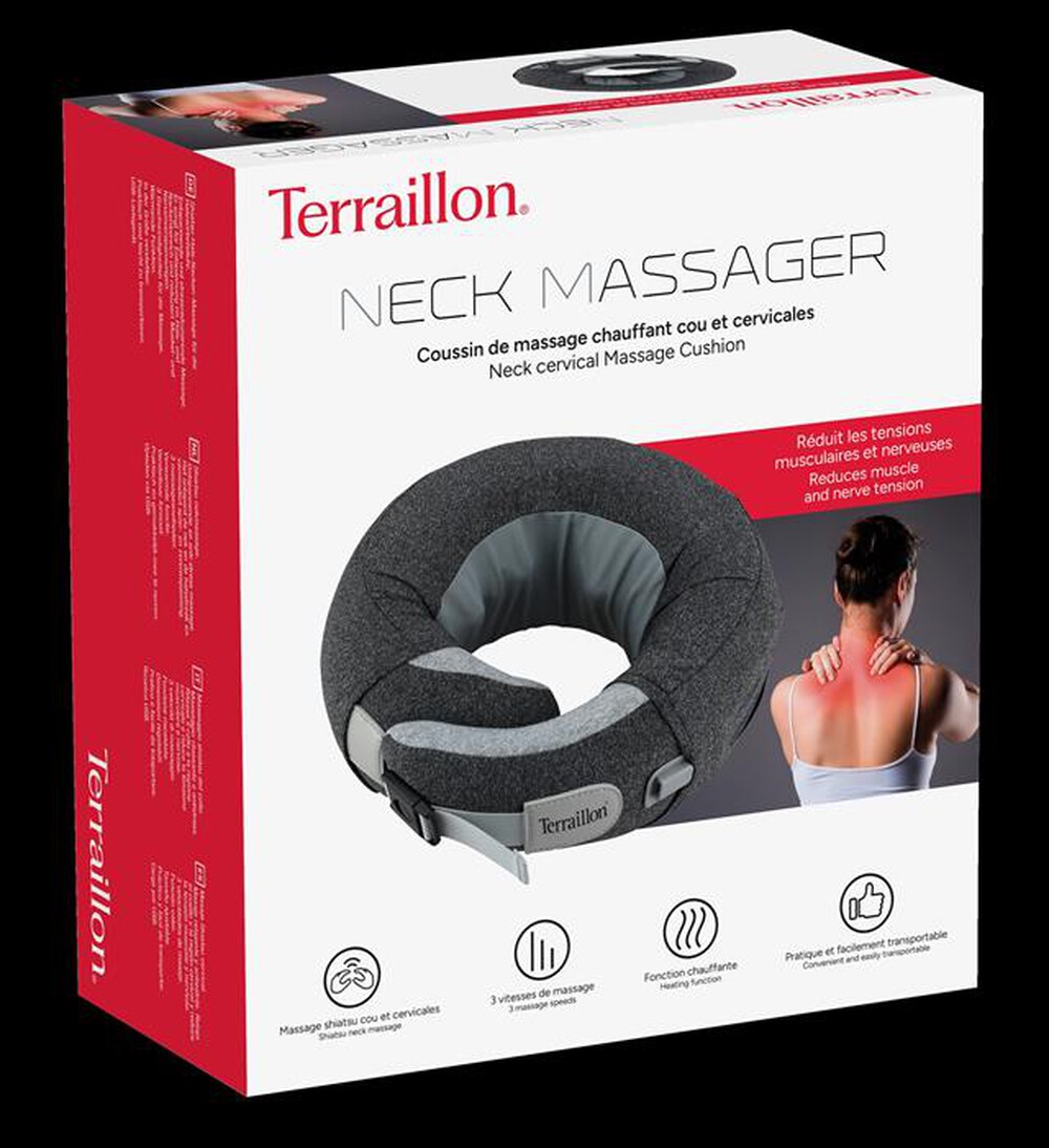 "TERRAILLON - Massaggiatore per il collo riscaldato-Grigio"