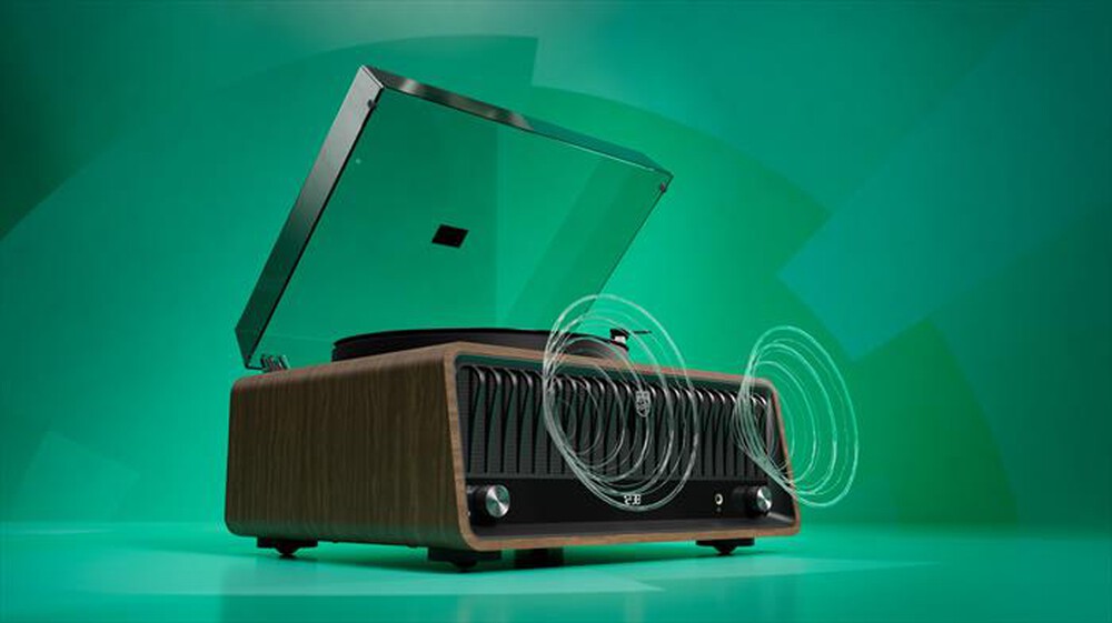 Immagine del prodotto PHILIPS - Giradischi a cinghia 2 velocit&agrave; R&eacute;tro TAV9000D/10-Brown