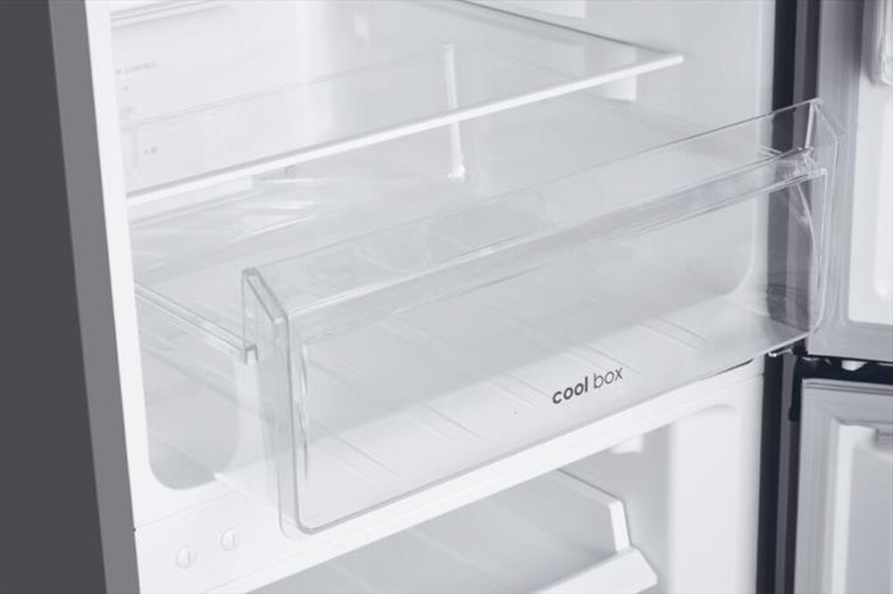 "CANDY - Frigorifero combinato CCH1T518FX Classe F 253 lt-Platino, Stainless steel"