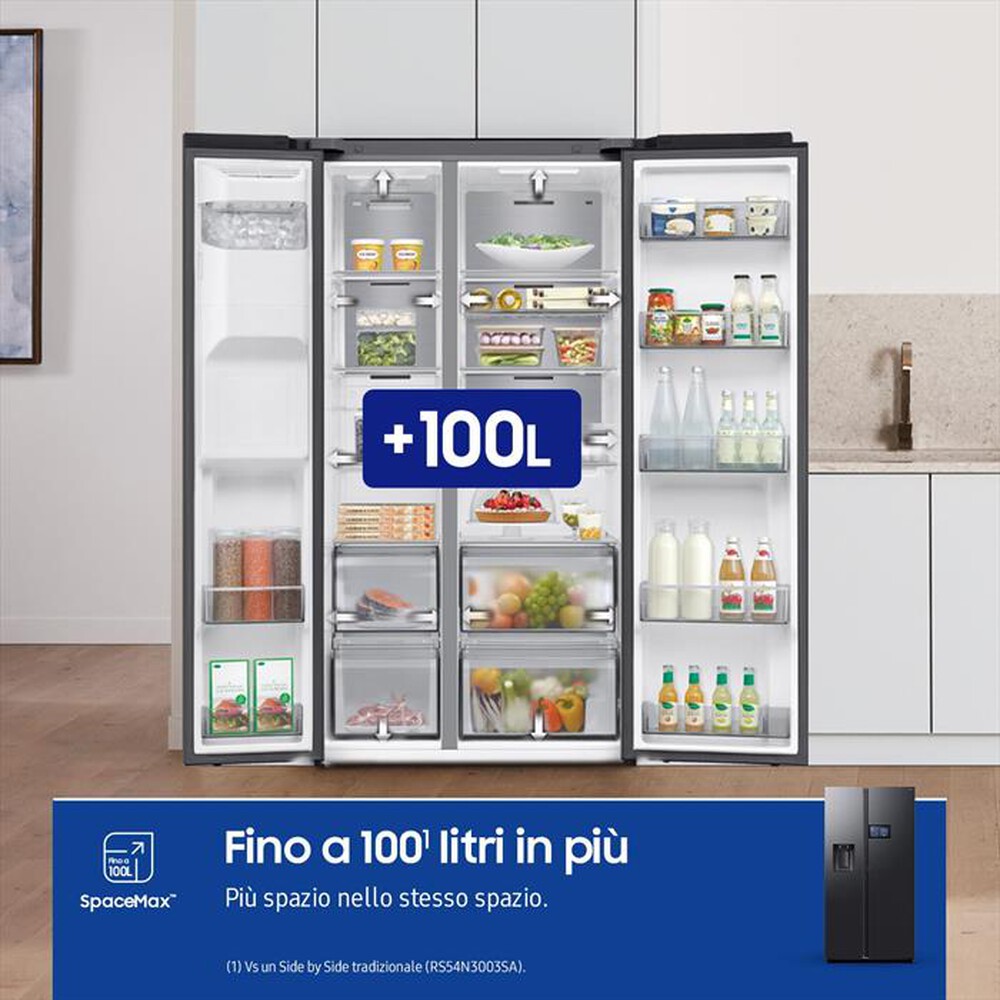 Immagine del prodotto SAMSUNG - Frigorifero side by side RS90F64EDFEF 614L ClasseD-Antracite