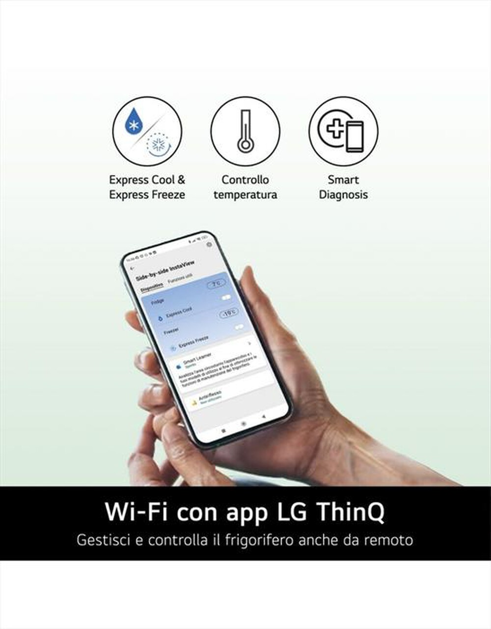 Immagine del prodotto LG - Frigorifero side by side GSGV80EPLL InstaView - E-Black