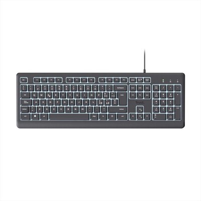 TRUST - Tastiera illuminata PRIMO-Black/LED