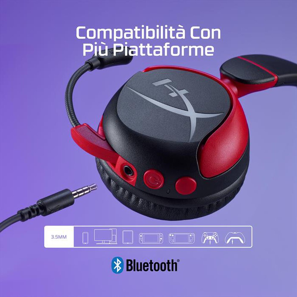 "HYPERX - CUFFIE CLOUD MINI WIRELESS-Nero"